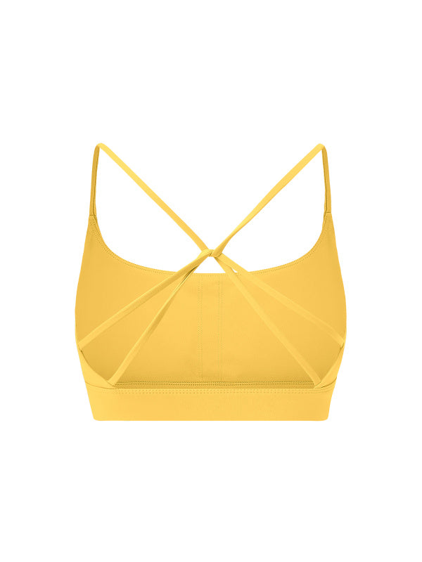 Strappy Criss Cross Yoga Sports Bra