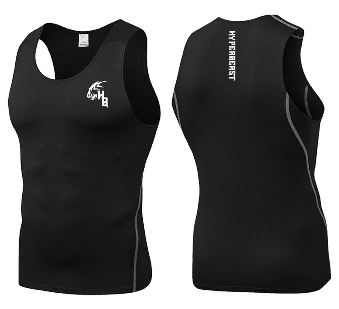 Simple Beast Black Compression Tank