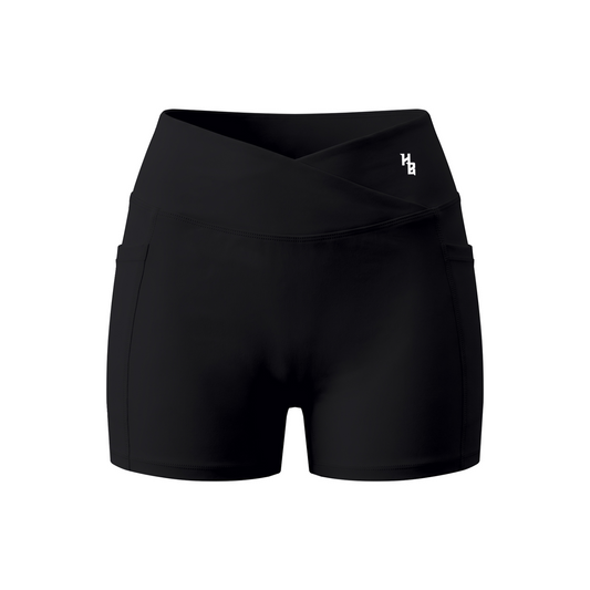 Women’s High Rise V-Waist Pocket Shorts