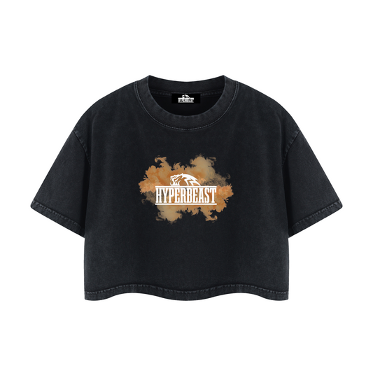 Women's Mineral Wash Vapor Crop T-Shirt