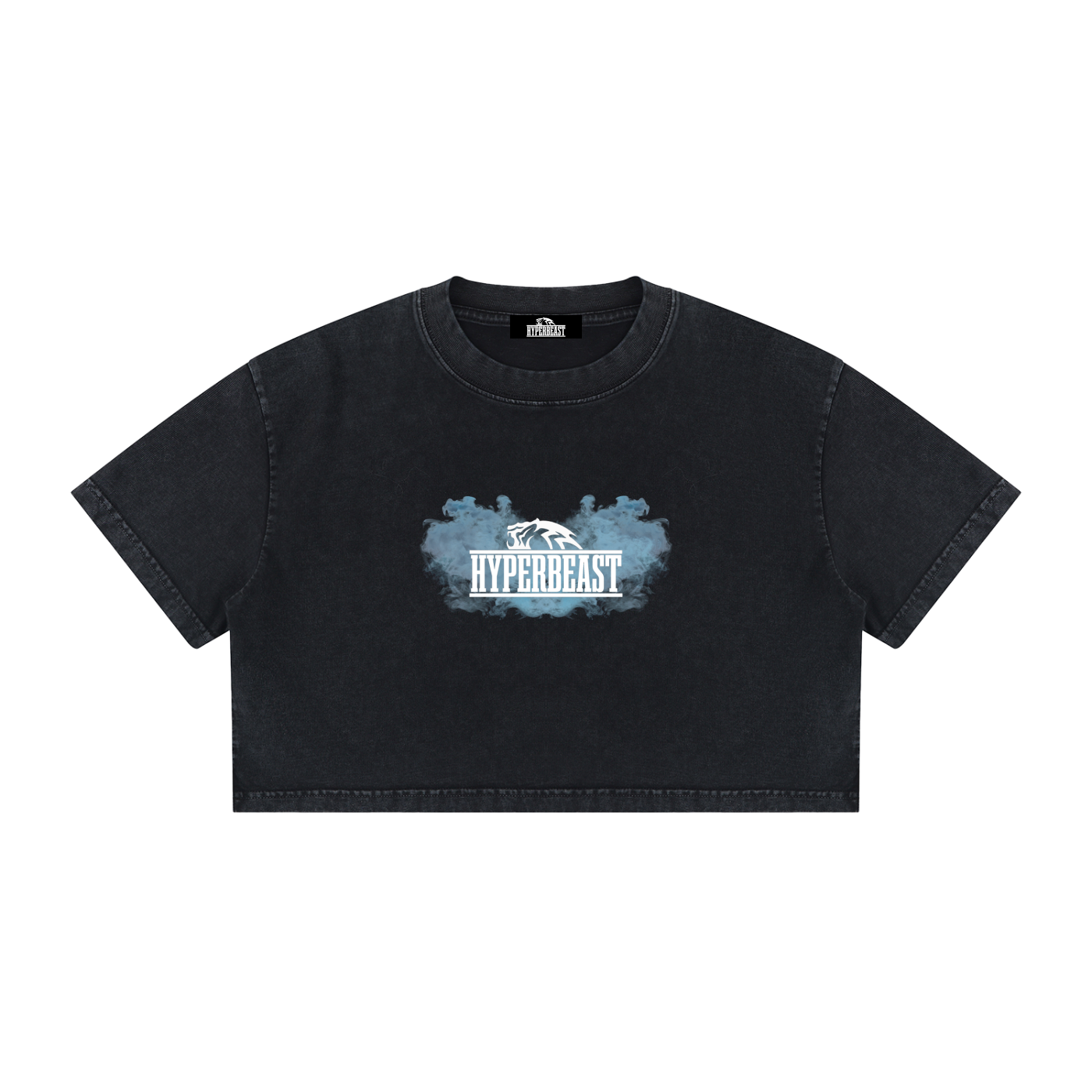 Women's Mineral Wash Cotton Crop T-Shirt