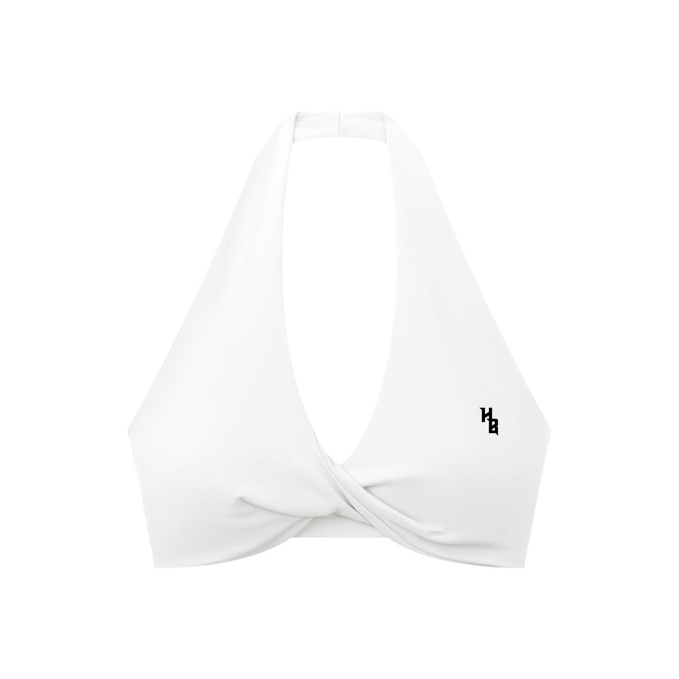 Women's Pleated Halter Sports Bra