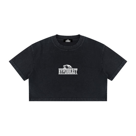 Women's Essential Mineral Wash Crop T-Shirt