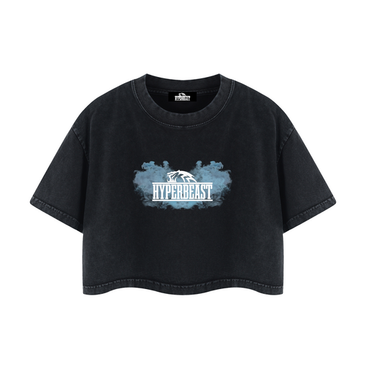 Women's Mineral Wash Vapor Crop T-Shirt