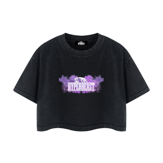 Women's Mineral Wash Vapor Crop T-Shirt