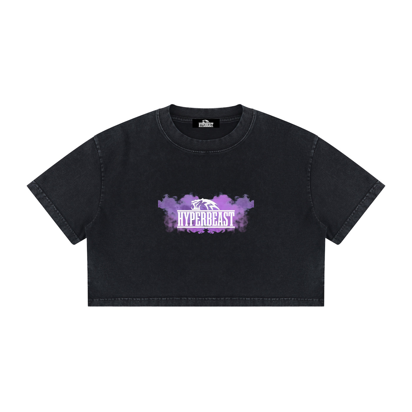 Women's Mineral Wash Cotton Crop T-Shirt