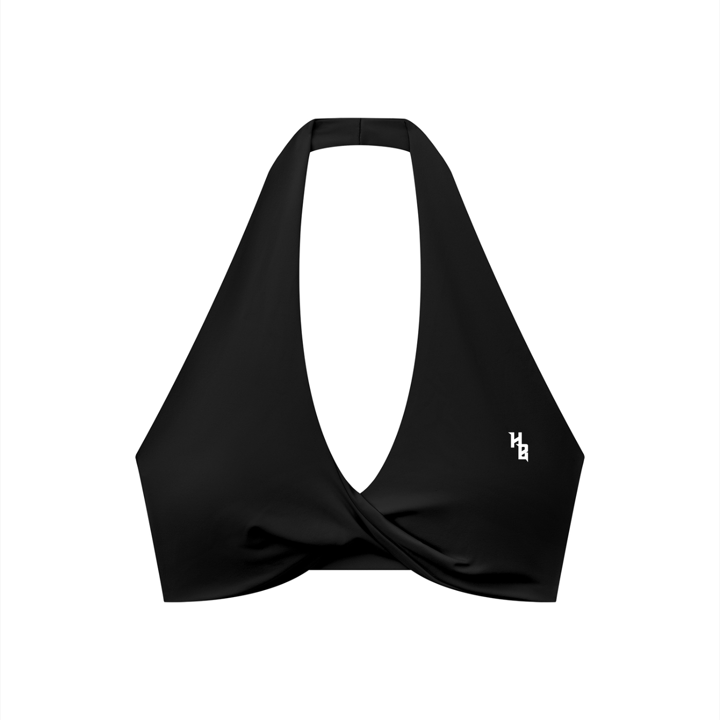 Women's Pleated Halter Sports Bra