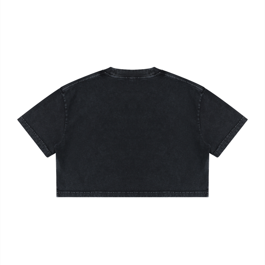 Women's Essential Mineral Wash Crop T-Shirt