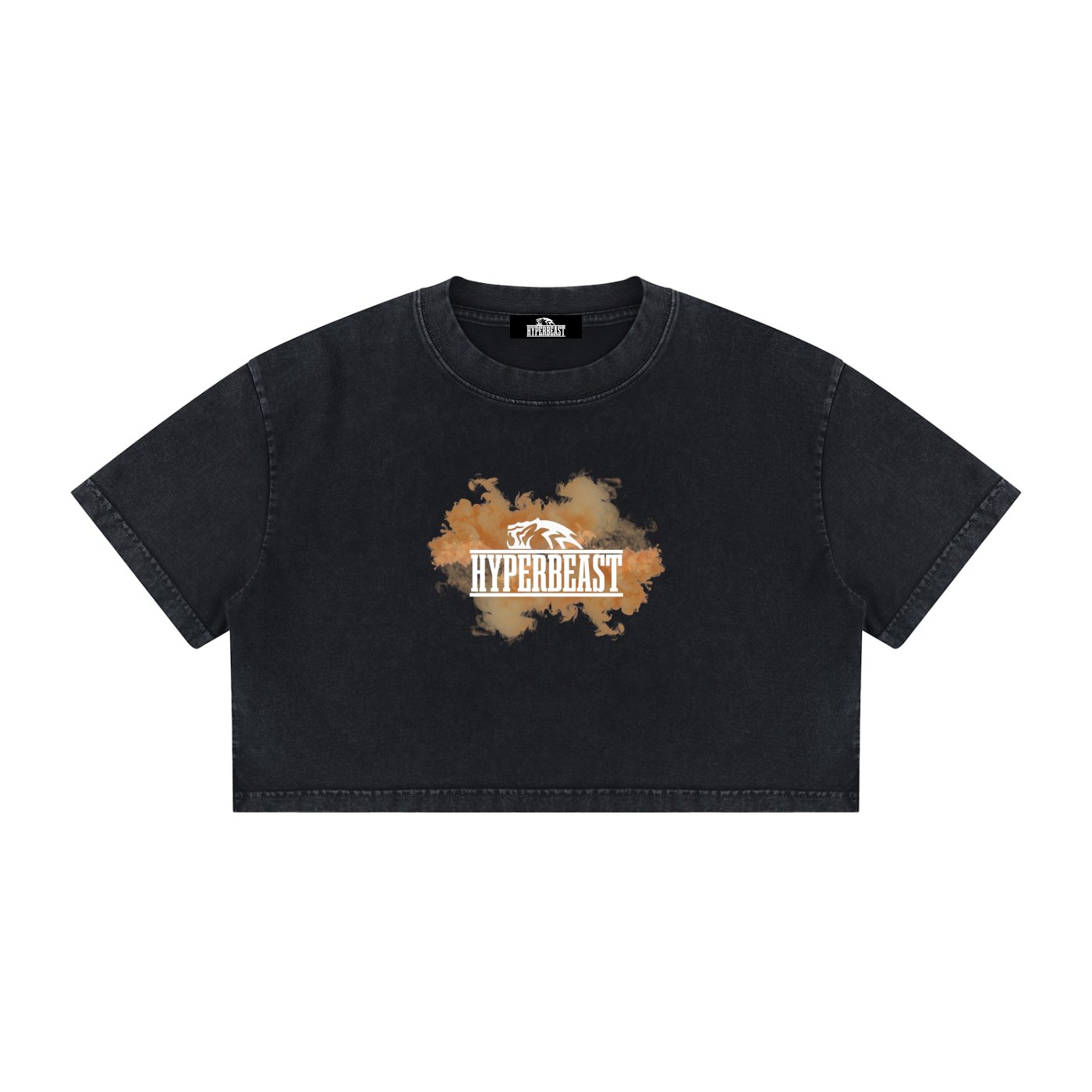 Women's Mineral Wash Cotton Crop T-Shirt