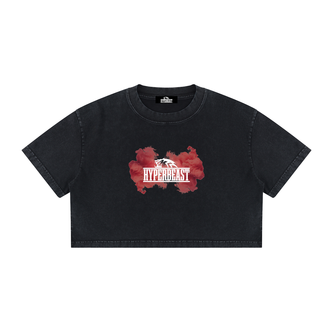 Women's Mineral Wash Cotton Crop T-Shirt