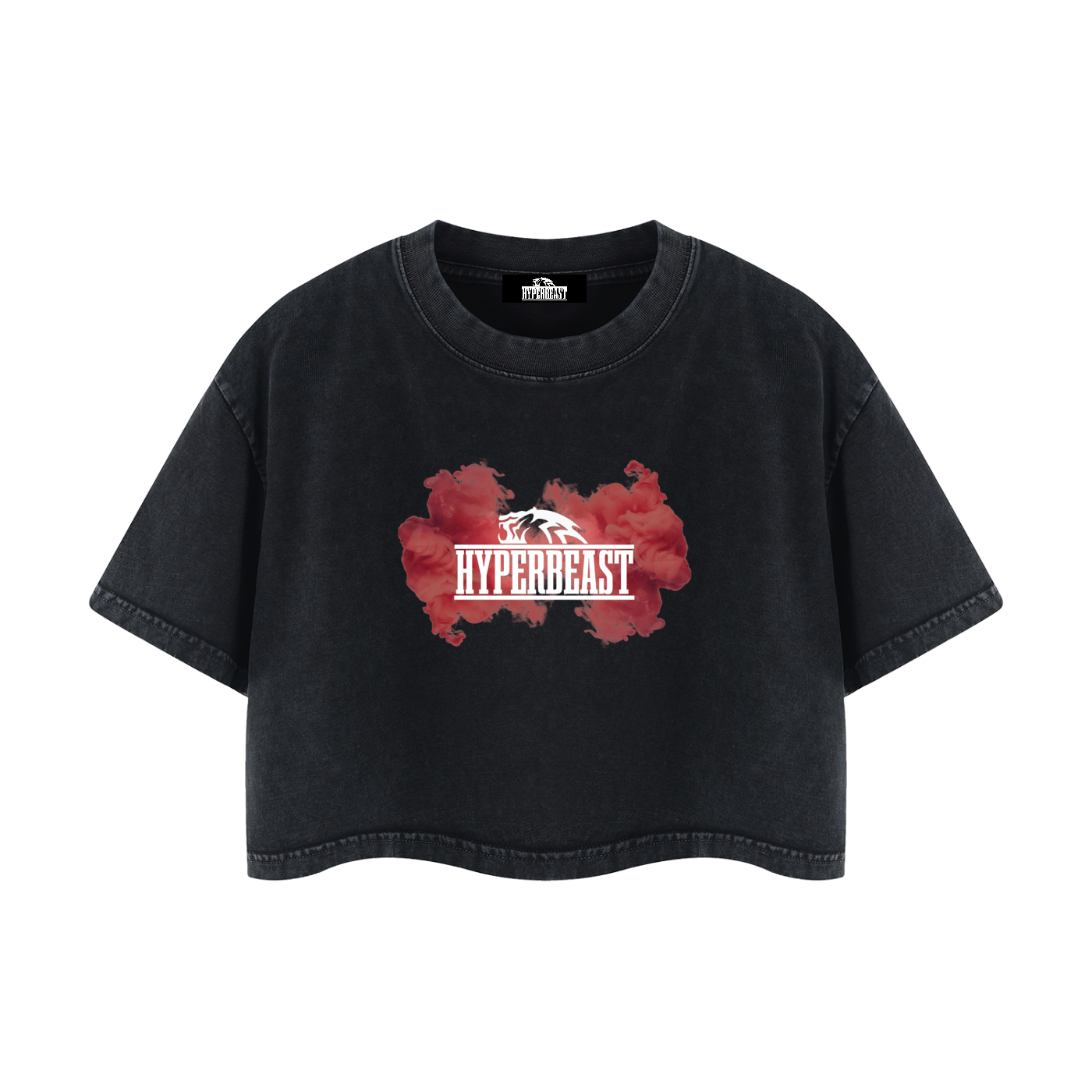 Women's Mineral Wash Vapor Crop T-Shirt