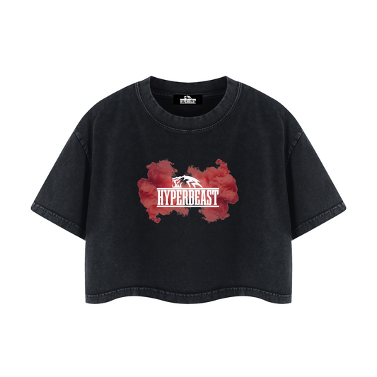 Women's Mineral Wash Vapor Crop T-Shirt