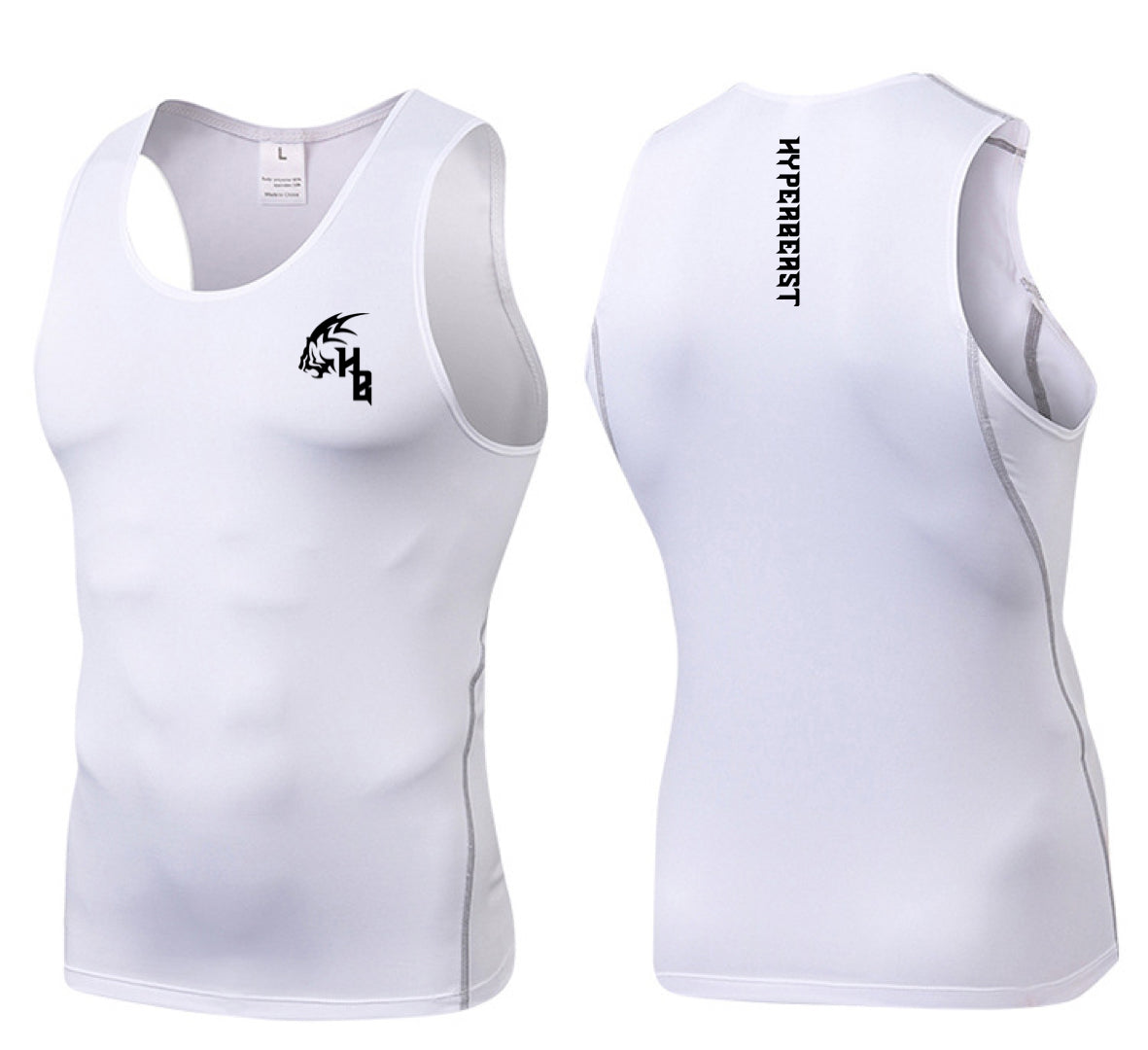 Simple Beast White Compression Tank